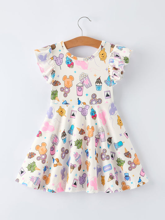 Summer Ice Cream Girls Dress