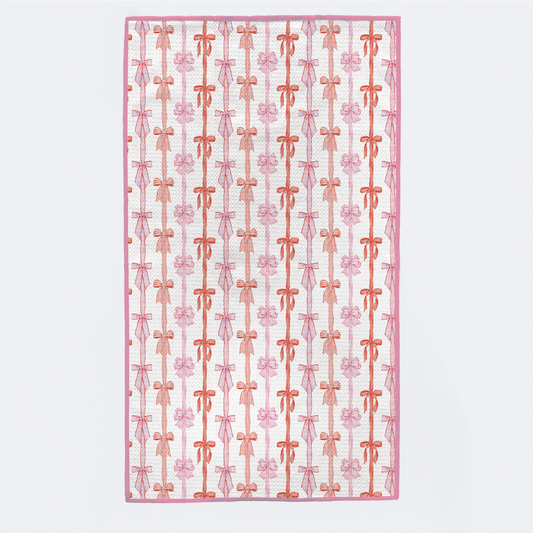 Tied Up in Pink Kitchen Towel