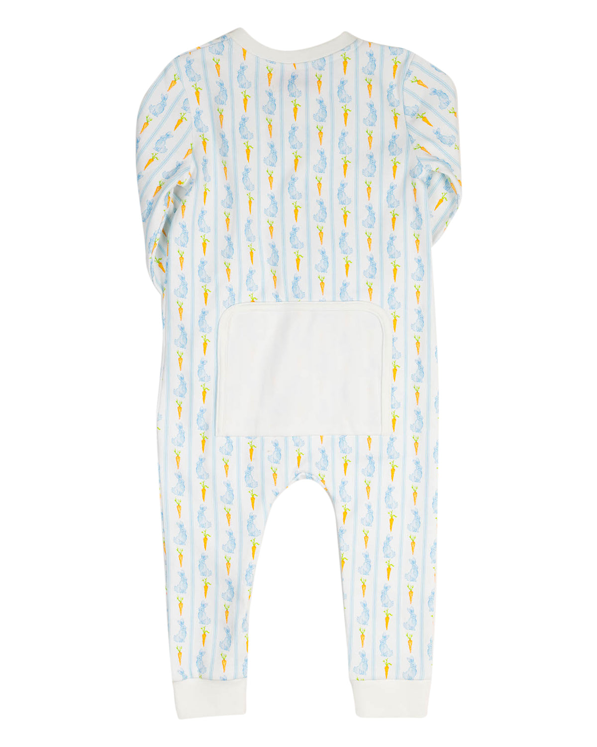 Blue Bunny Knit Zip Up Pajamas (FINAL SALE)