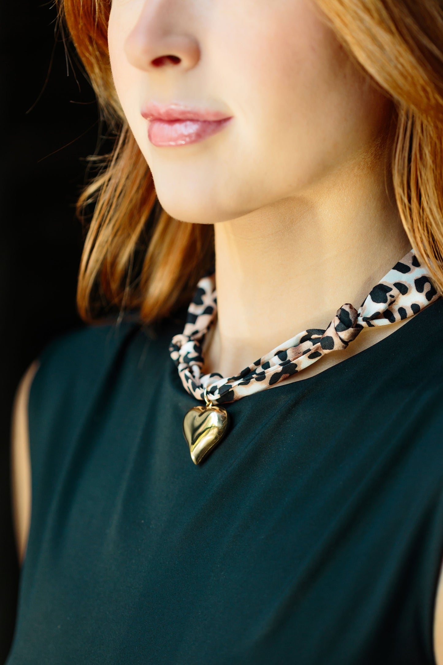 Leopard Scarf Necklace
