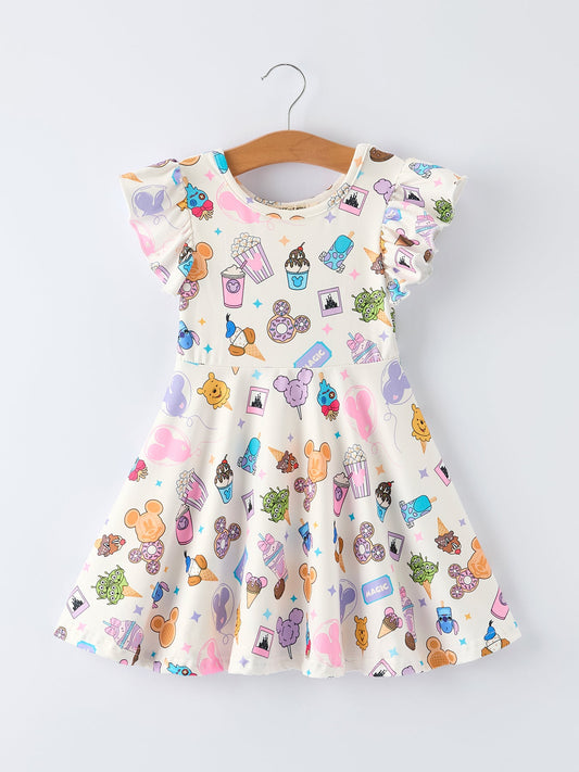 Summer Ice Cream Girls Dress