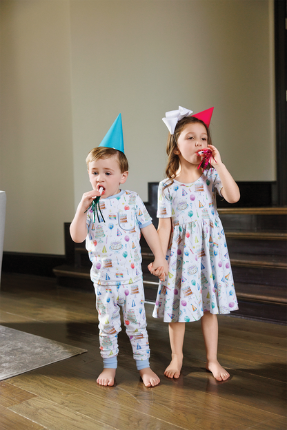 Happy Birthday Organic Cotton Pajama Set