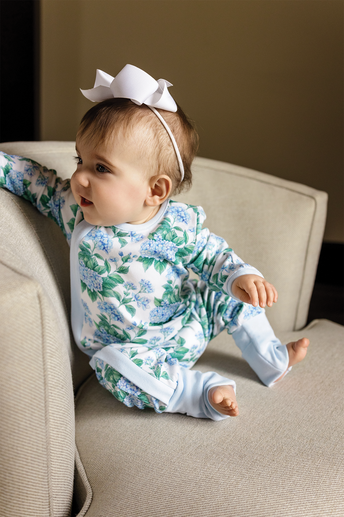 Hydrangea Heaven Organic Cotton Pajama Set