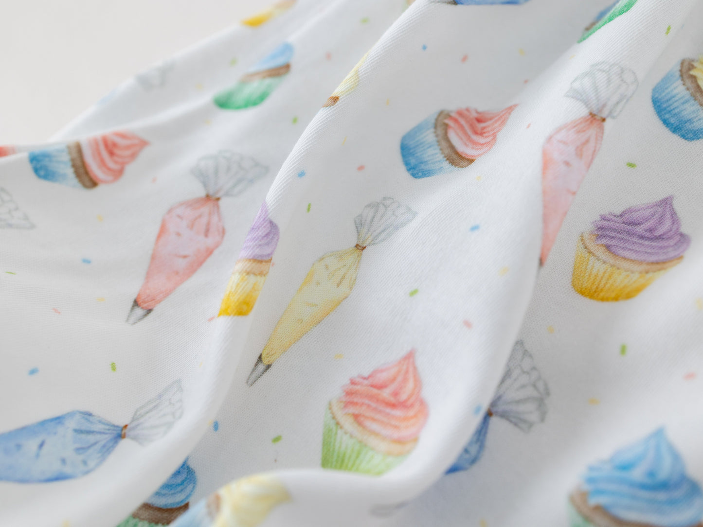 Frosted Happiness Organic Cotton Shoulder-Tie Onesie