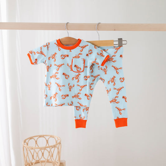 Pinch & Peel Organic Cotton Crawfish Pajamas