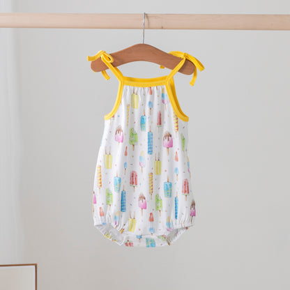 Let's Chill Organic Cotton Shoulder-Tie Onesie