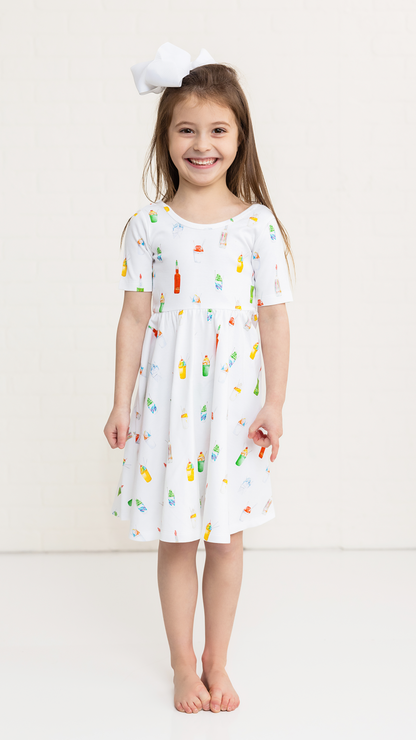 Sugar, Ice, & Everything Nice Organic Cotton Twirl Dress