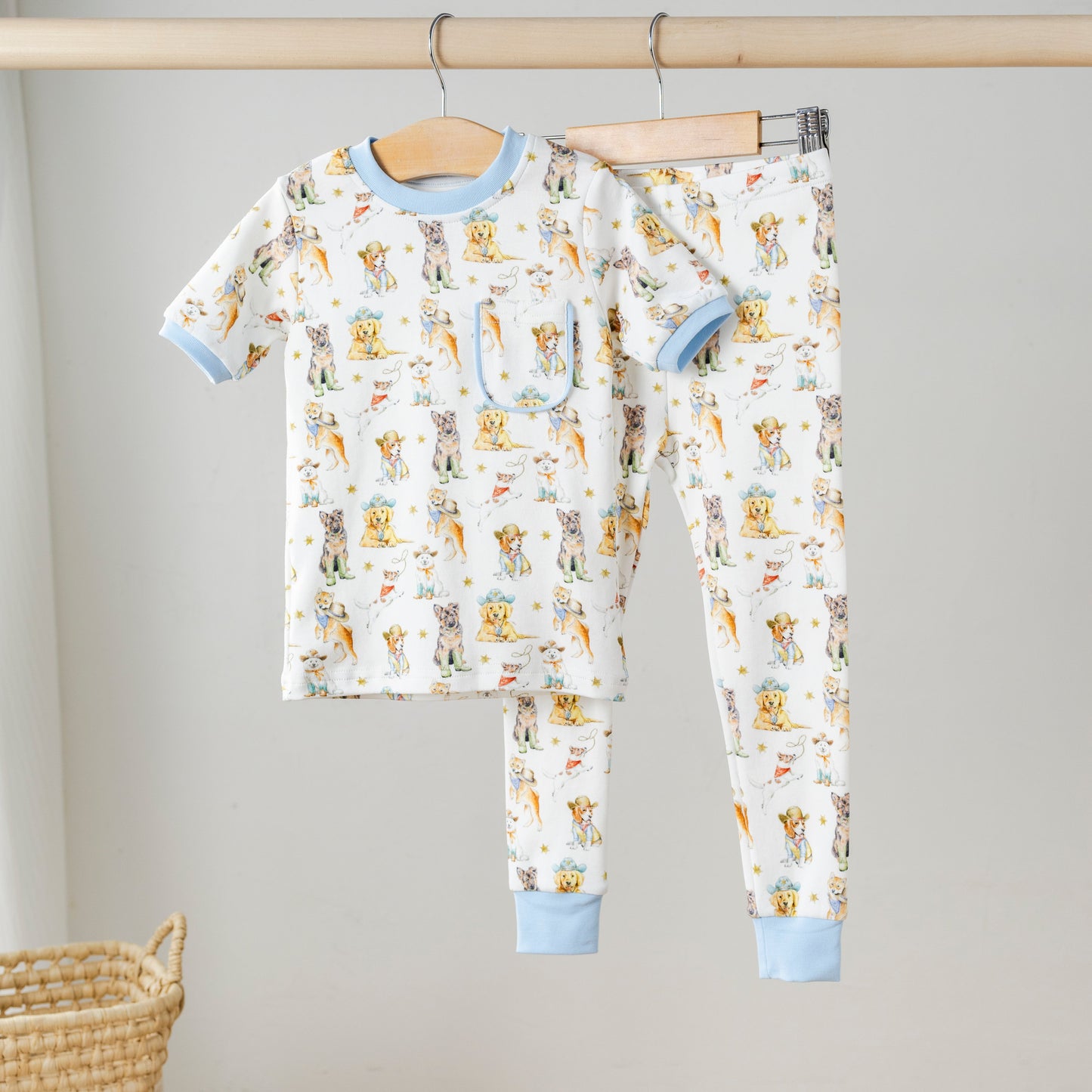 Cowboy Pups Organic Cotton Pajama Set