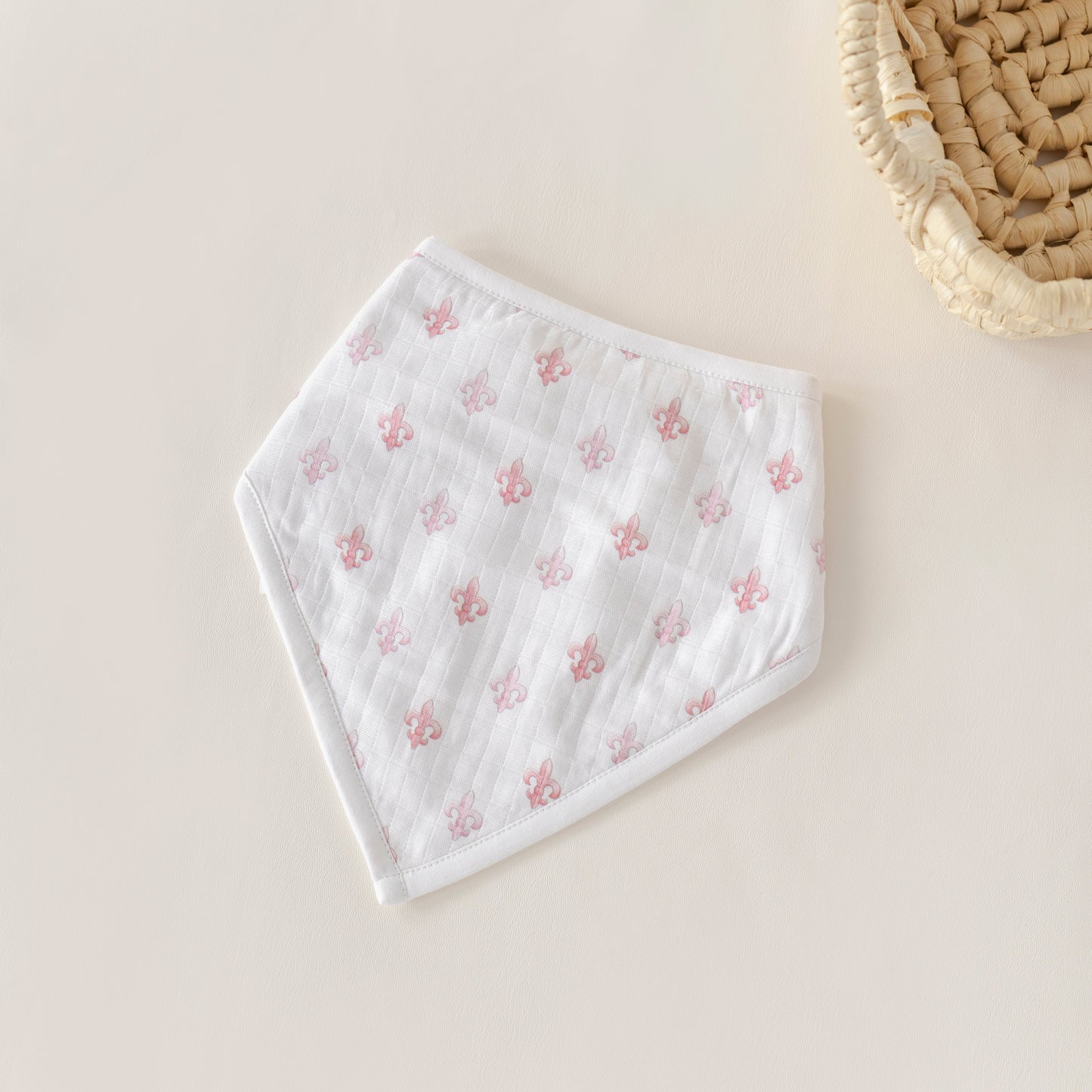 Fleur De Rose Organic Muslin Bib