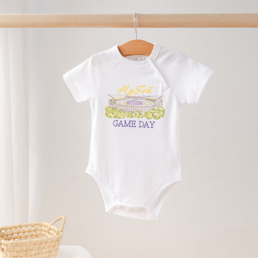 My First Game Day - LSU Organic Cotton Onesie