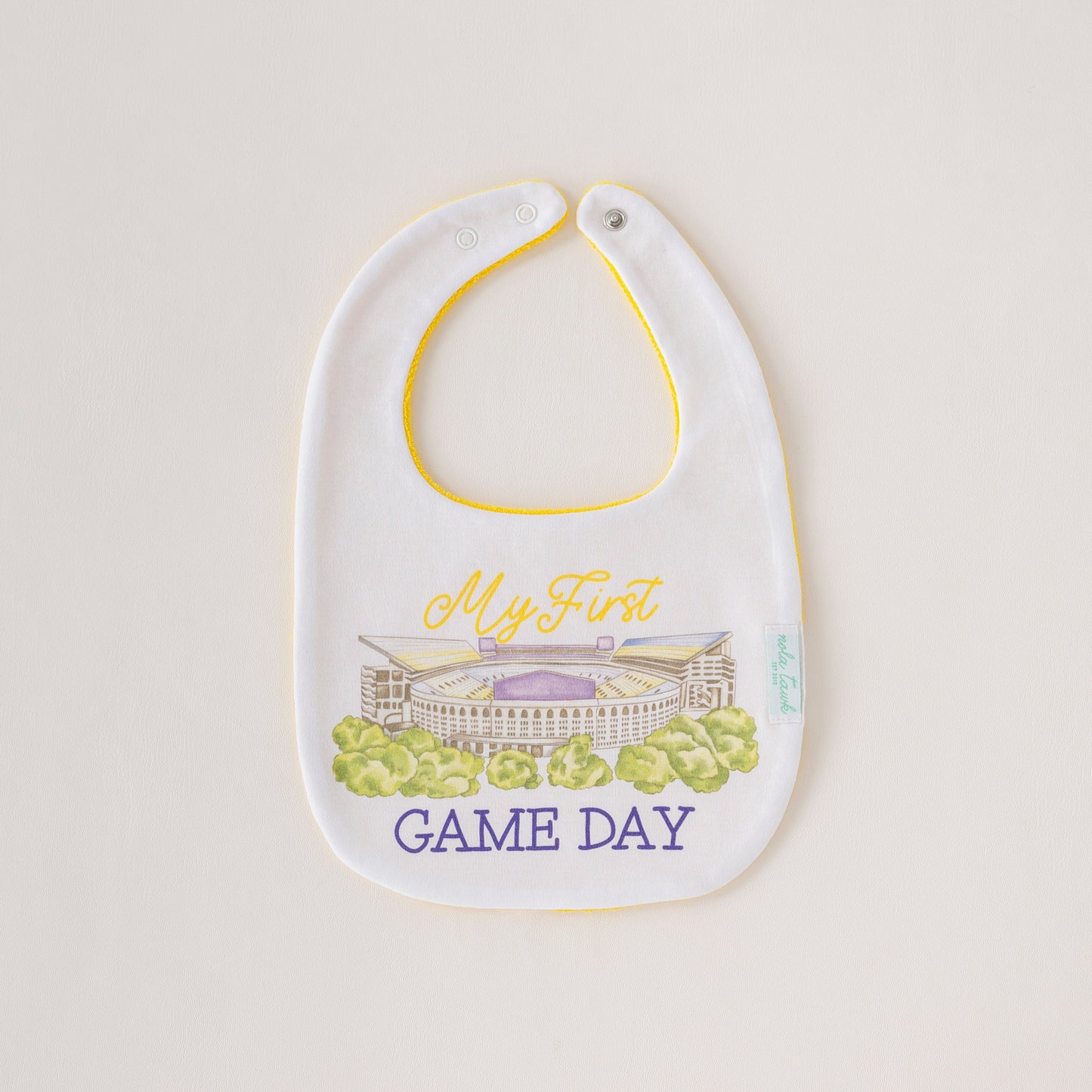 My First Game Day - LSU Organic Cotton Baby Bib