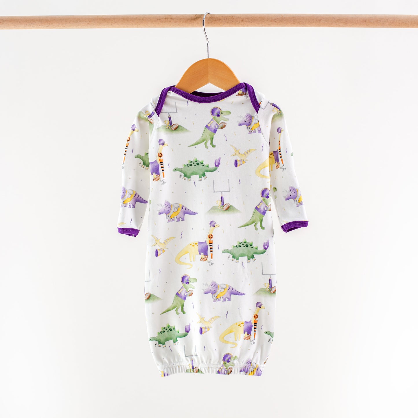 LSU Dinos All-Stars Organic Cotton Kids Pajamas