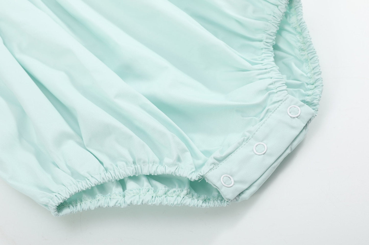 Misty Blue Easter Bunny Smocked Bubble