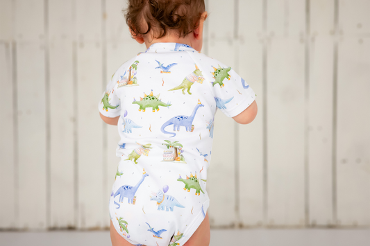 Dino-mite Birthday Organic Cotton Baby Onesie