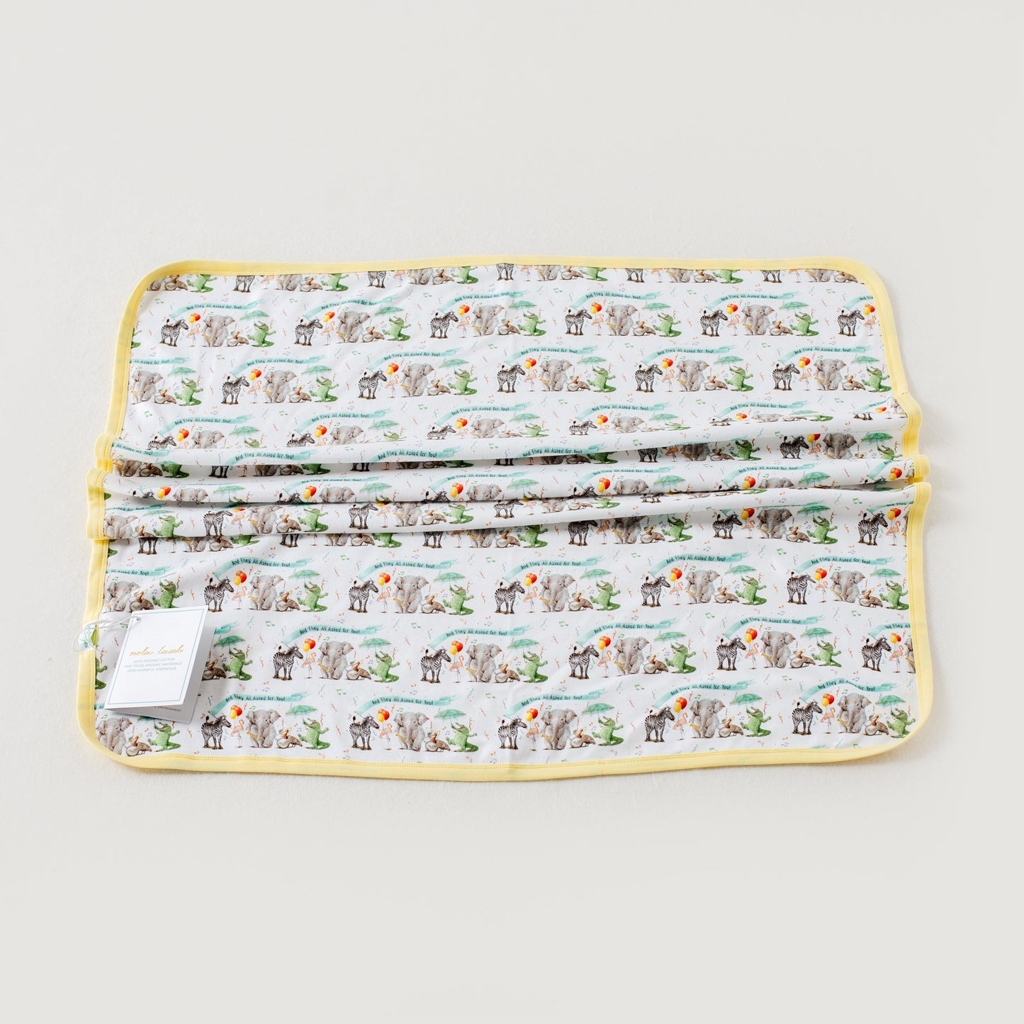 And They All Asked for You Organic Cotton Zoo Baby Blanket