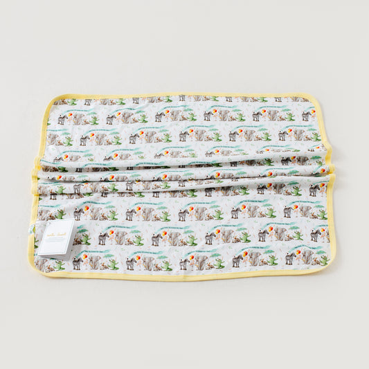And They All Asked for You Organic Cotton Zoo Baby Blanket