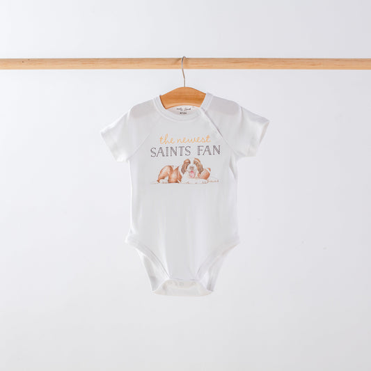 The Newest Saints Fan Organic Cotton Baby Onesie