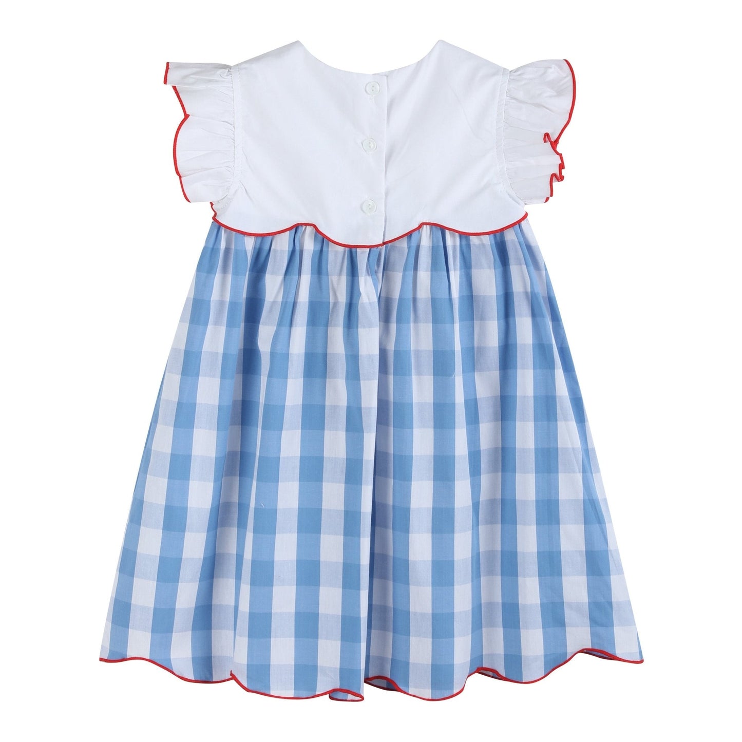Red, White and Blue Flutter Dress